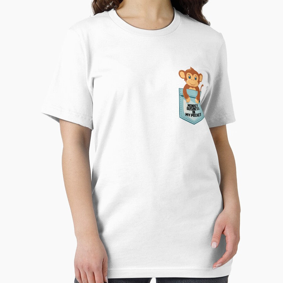 Monkey Business in My Pocket – Cute Funny T-Shirt by Changing Room