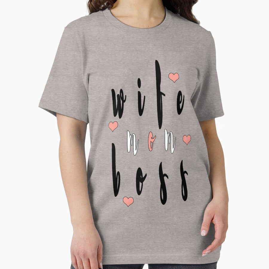 Women Wife Mom Boss Graphic Funny by chkokis Clothing