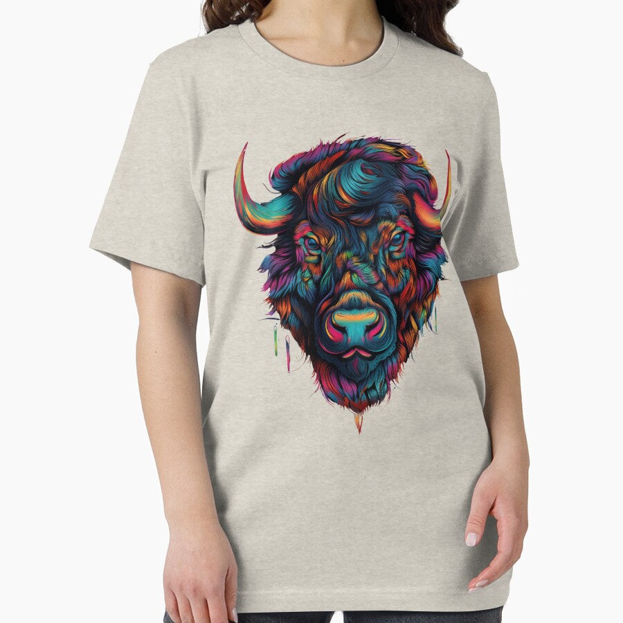 Bison pop art by Toms Tee