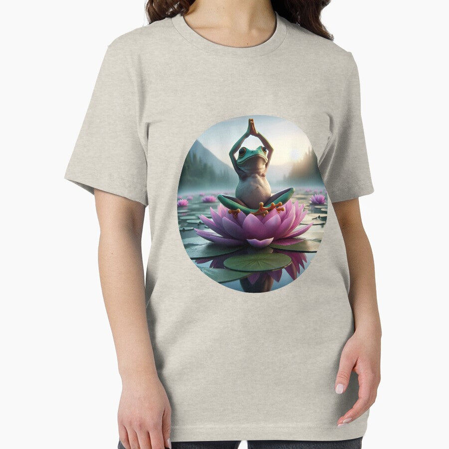 Relax & Chill frog in the lotus pond by Toms Tee