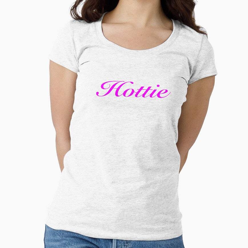 Hottie cute womans t shirt by Johannesart