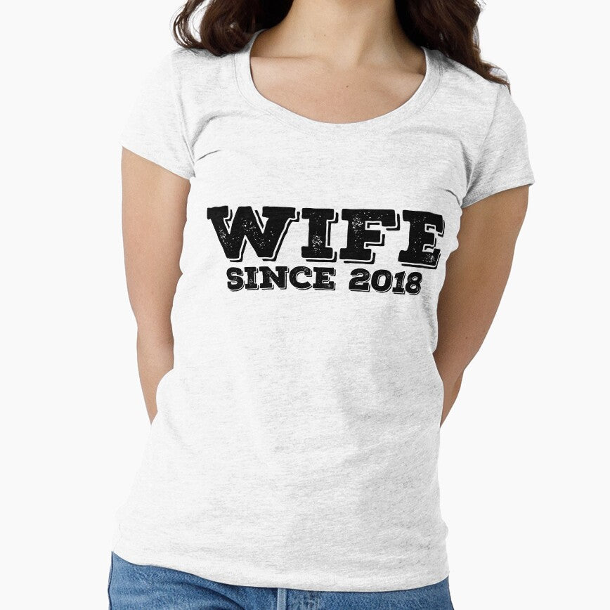Newlywed Wife Since 2018 - Funny Gifts for Newlyweds by Teemaniac