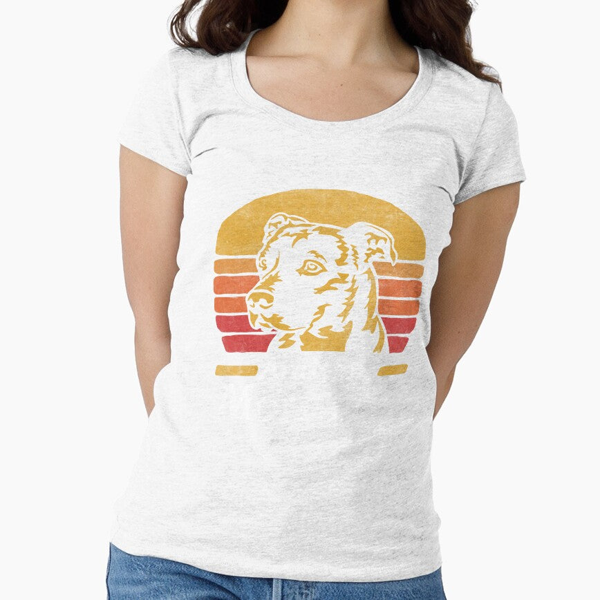 Retro Vintage AmStaff Mommy by More Cute Dogs