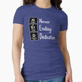 Periodic Table Never Ending Dedication Typography Art by VibePrints101