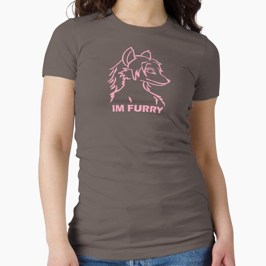 IM FURRY PINK Anthro Fox Wolf Canine by 2ndvenus