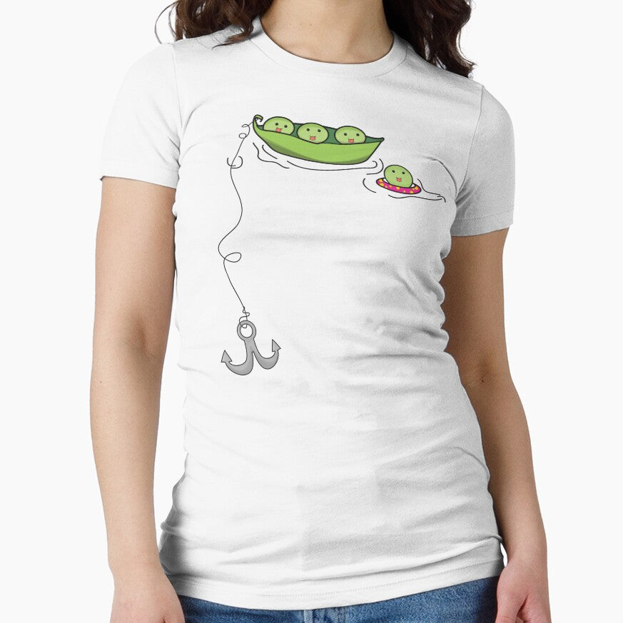 Three Peas in a Pod, One Swimming by Angie Seiffert