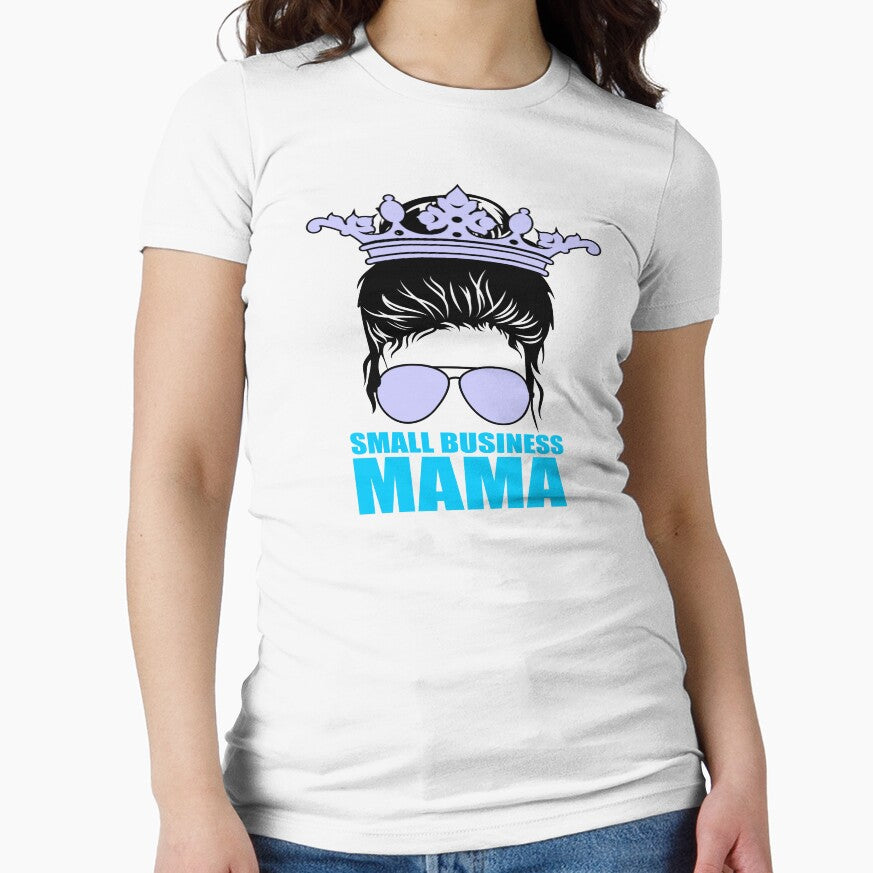 Small Business Mama - T-shirt Design - Sticker Redbubble by bluehatgraphics