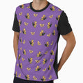 Bees, Bees, and more Bees Purple by Freshinkshop