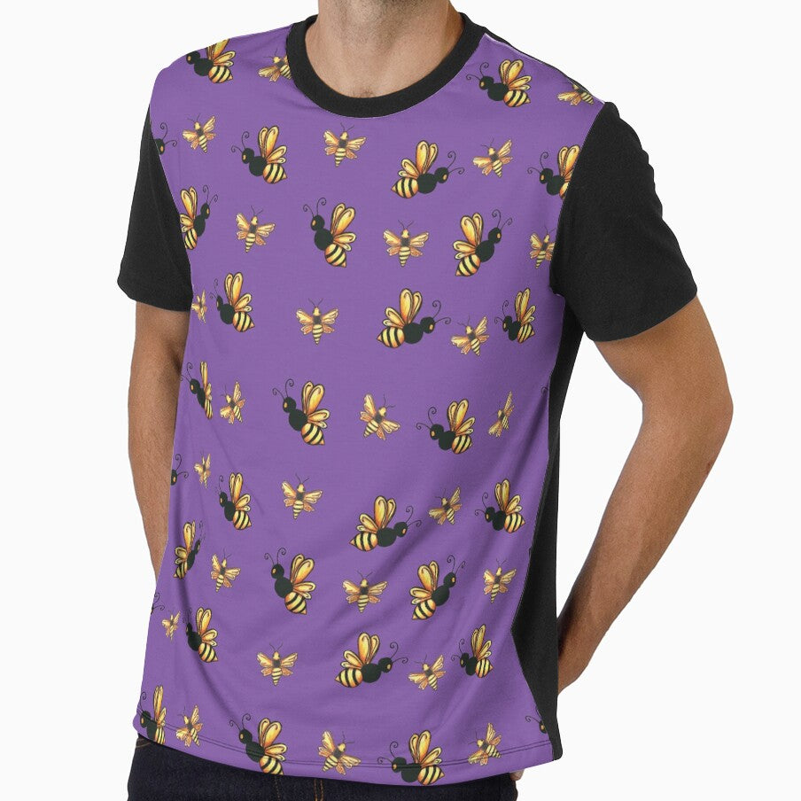 Bees, Bees, and more Bees Purple by Freshinkshop