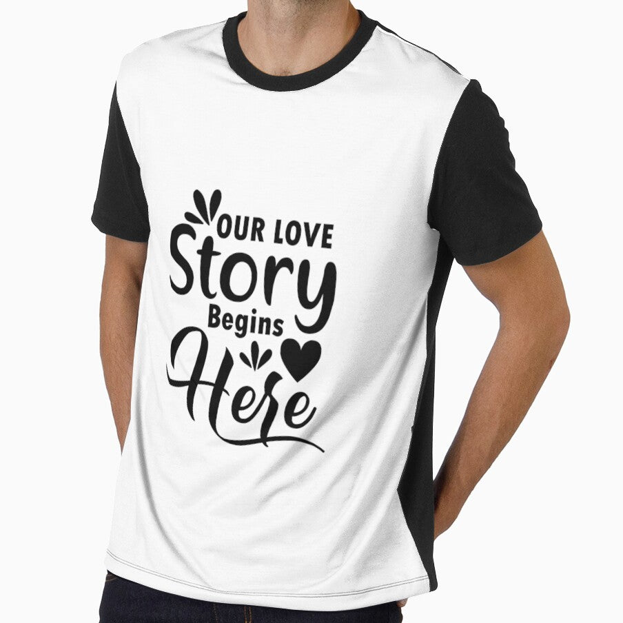 Our Love Story Begins Here - love quotes, love meme by Delandor