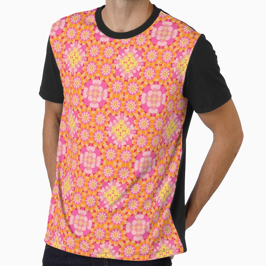 vintage colorful abstract art seamless repeat pattern by Abrahamjrnd