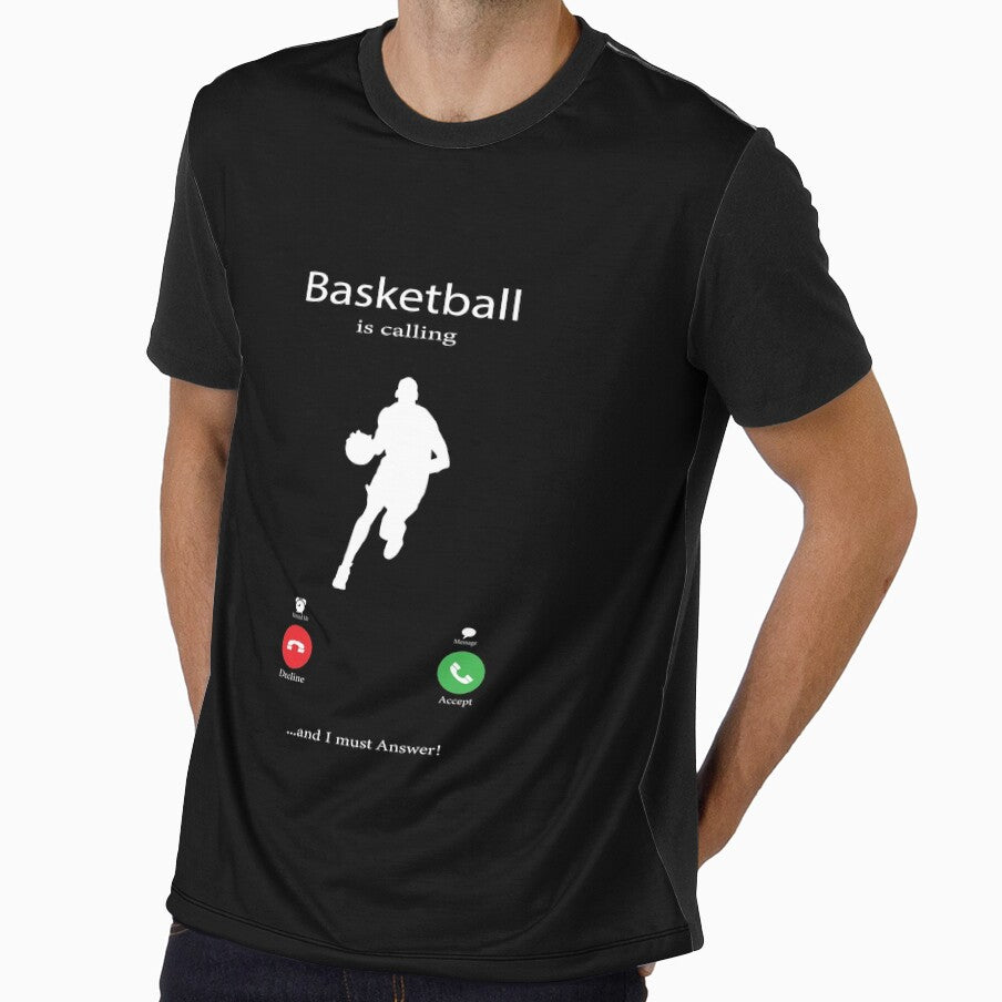 Basketball is Calling Funny T Shirt  Premium Cotton Tees by miminova