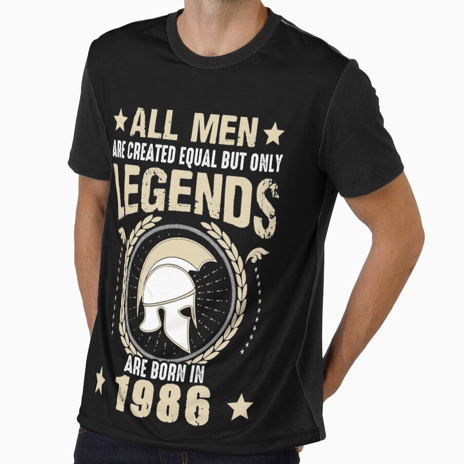 All Man Are Created Equal But Only Legends Are Born In 1986 by Qudkin