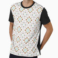lovely things rainbow colorful floral seamless repeat pattern by Abrahamjrnd
