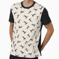 Cute dinosaurs in charcoal and boho brown by Erin Kendal by Erin Kendal