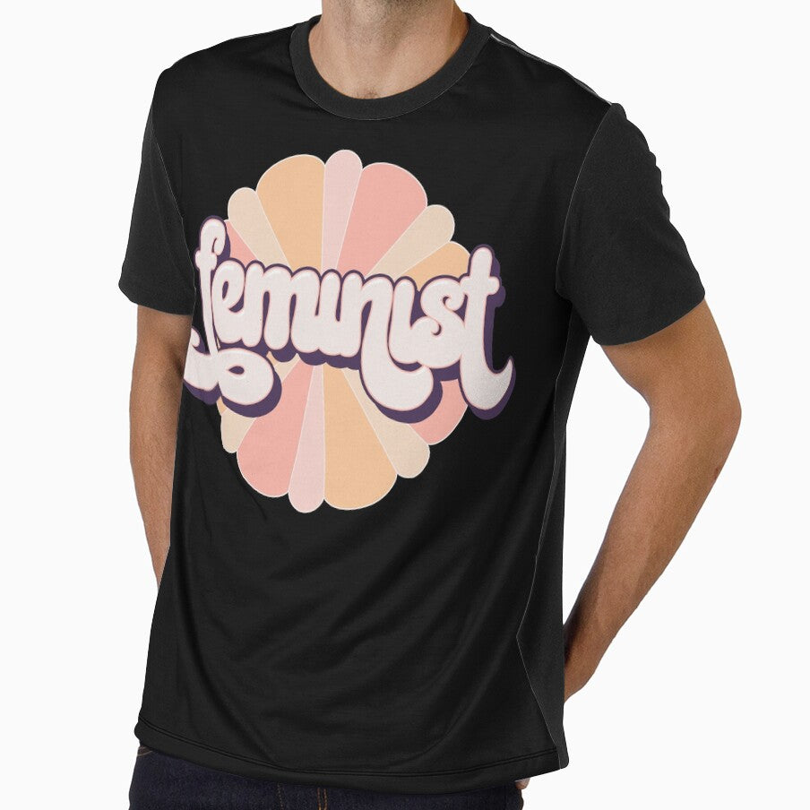 Vintage Feminist - Pastel 1 Blk by MaryJaneRC