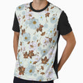 pastel blue/green floral by SKULLARTISTRY