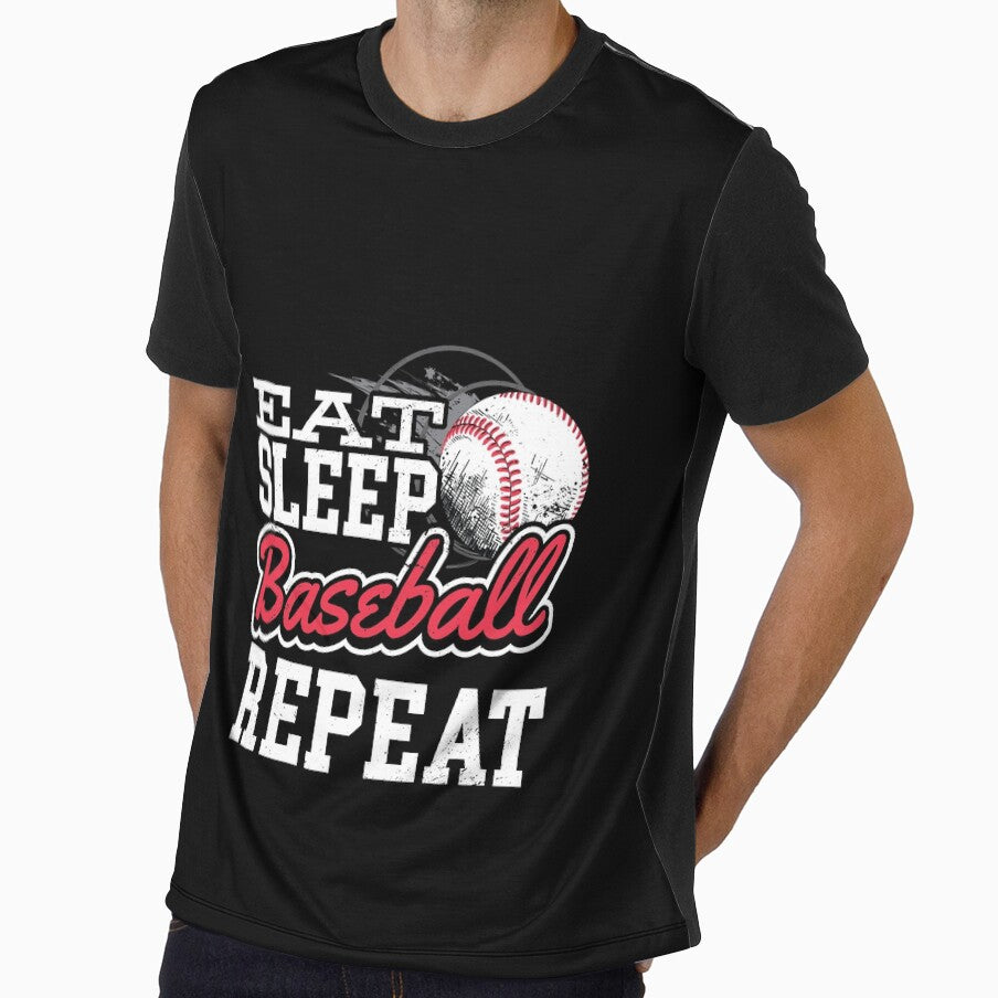 Eat Sleep Baseball Repeat - funny quotes, funny meme by Delandor