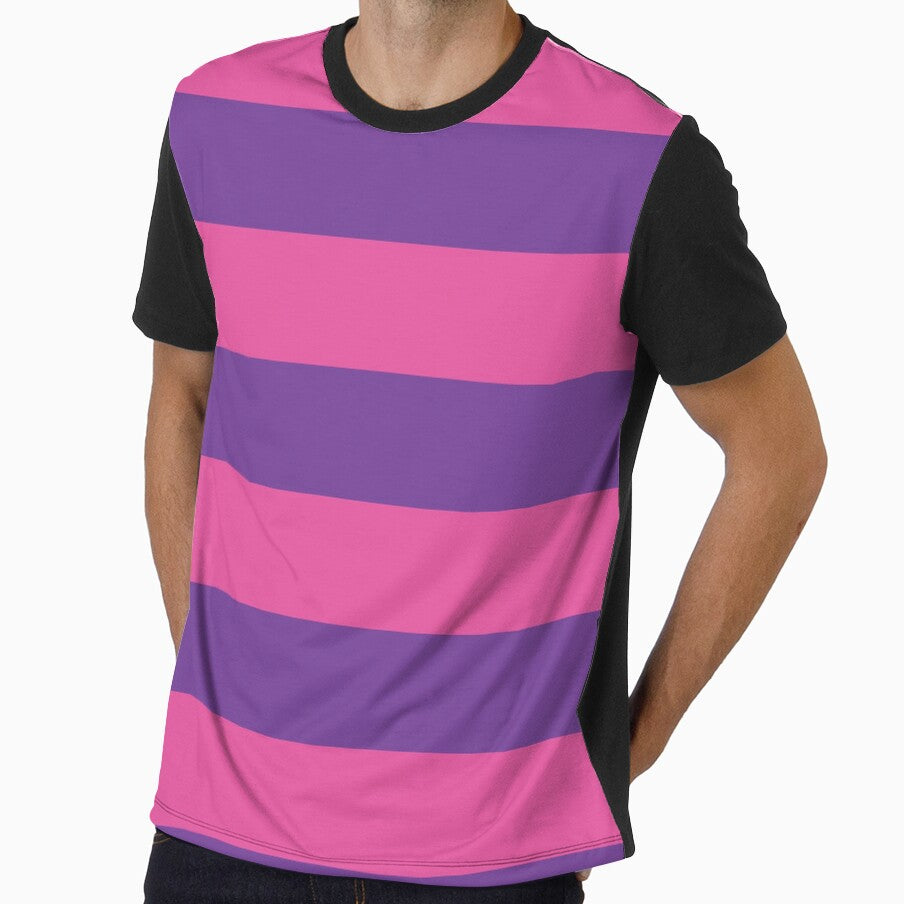 Pink and Purple wide stripes by Feeling Artsy