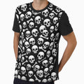 skull pattern black white by PR7M