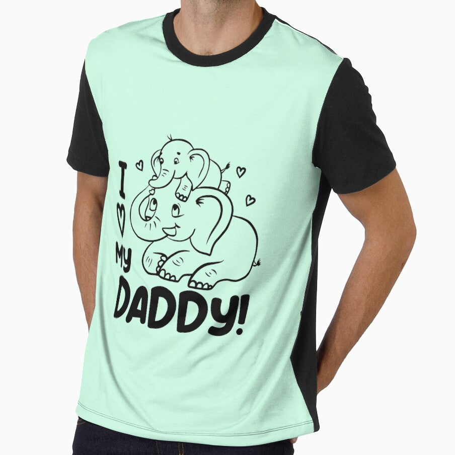 Funny Quote I Love My Daddy Elephant Boy - funny quotes, funny elephant by Delandor