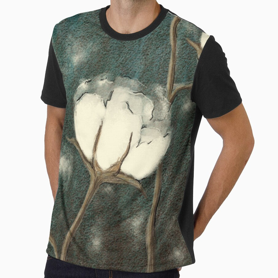 Cotton flowers sepia by R. Leon | Aurora & Douglas