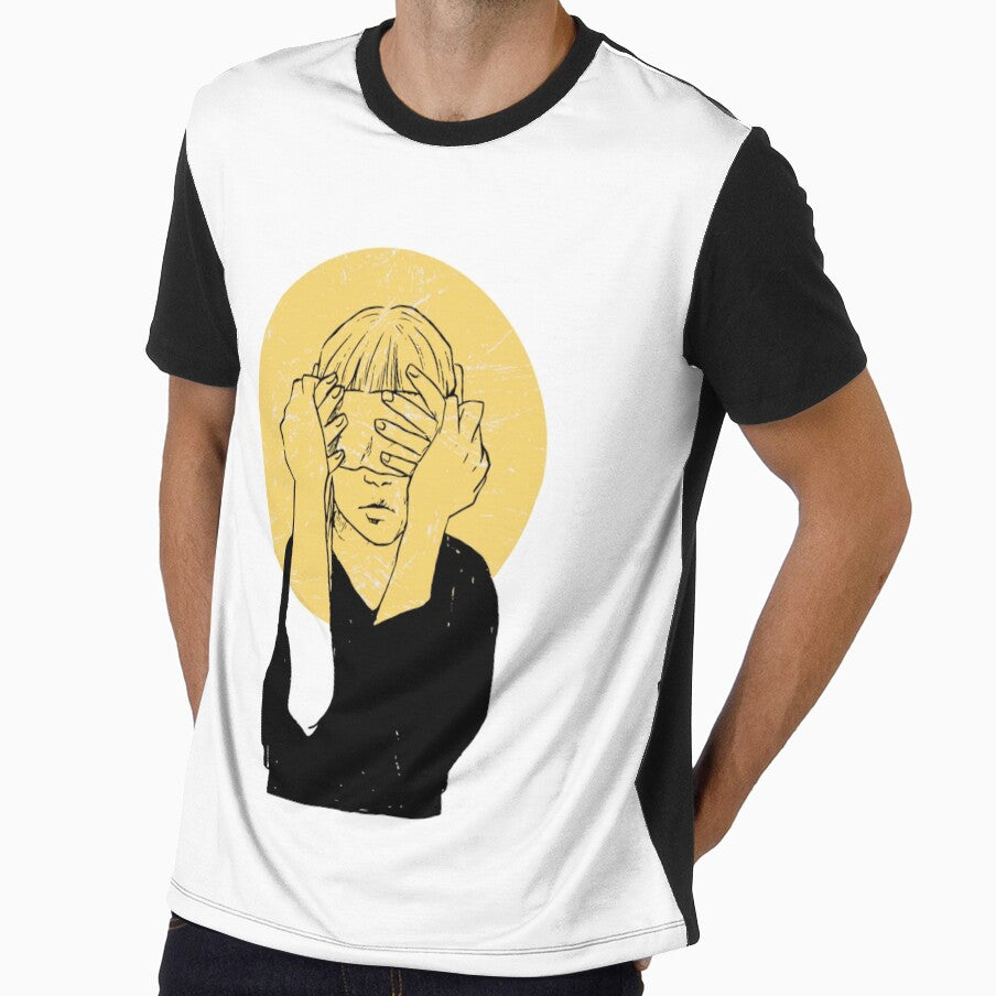 Minimal Aesthetic Girl with Golden Sun by “KPLN Designs
