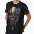 Rainbow skull black by Stemies Productions