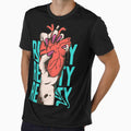 Red and blue heart streetwear design by Bizertart