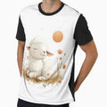 We're friends sheep ,design,graphics,cute, by Gallery-yuuna