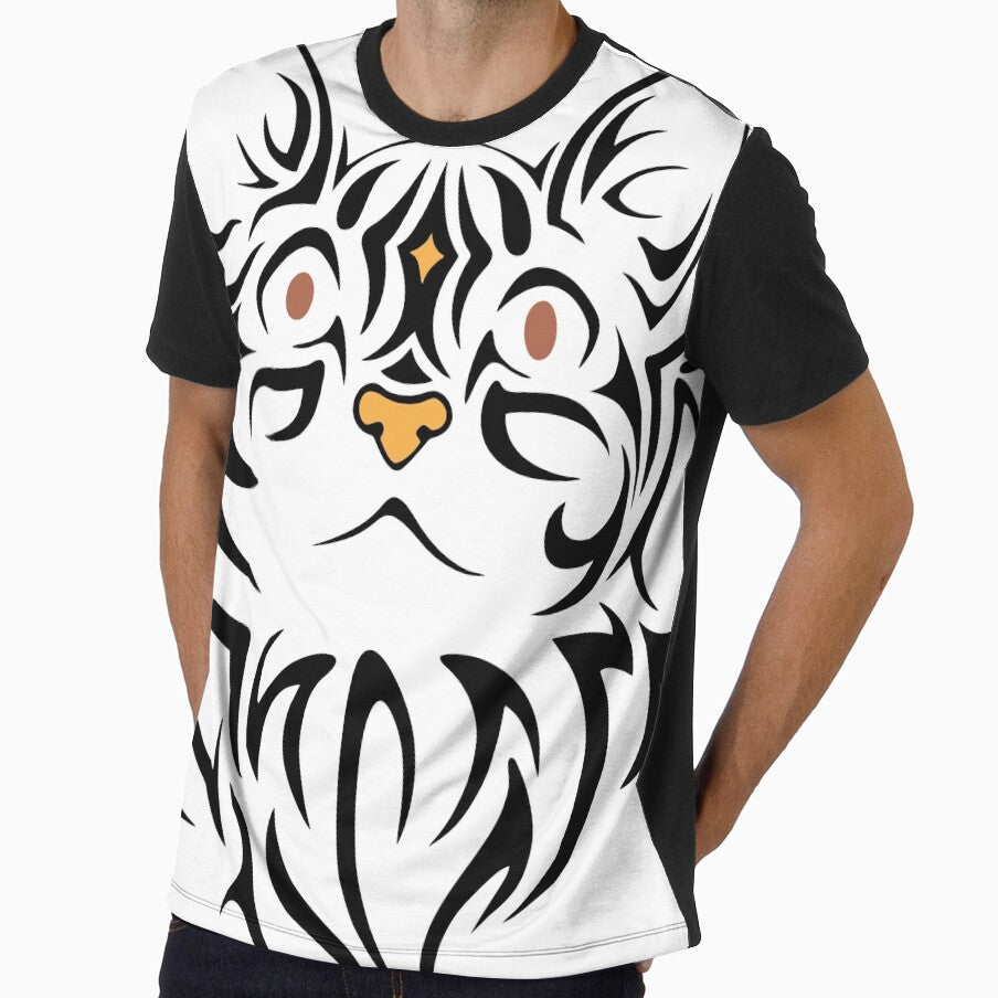 black face cat what cool kitten men women shirt tee by Joni77