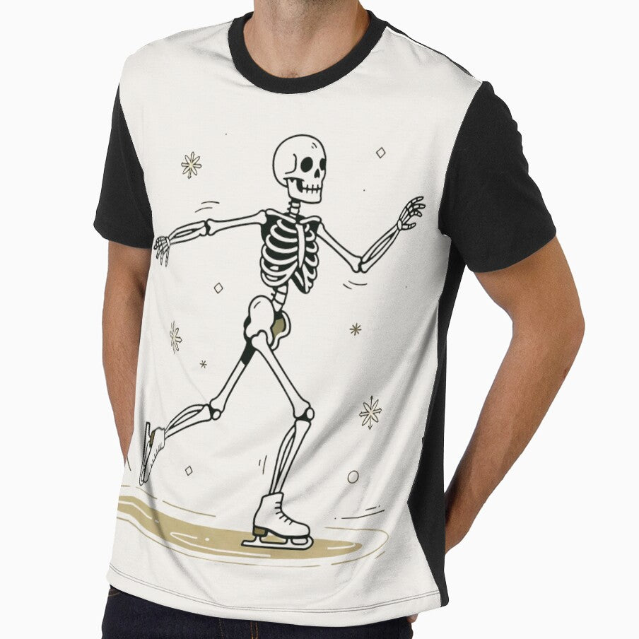 ICE SKATER | Minimalist Skeleton Streetwear Art by DEADLINE.