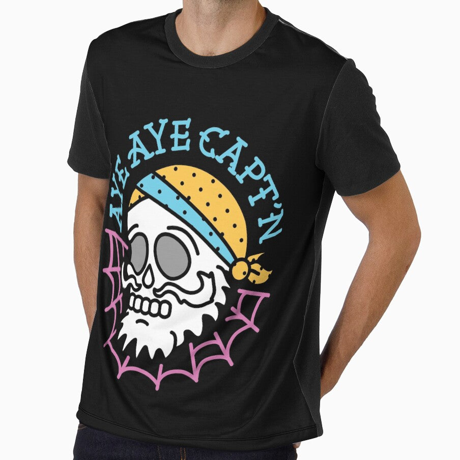 Funny Vintage pirate print Aye Aye Captain by trendparrot