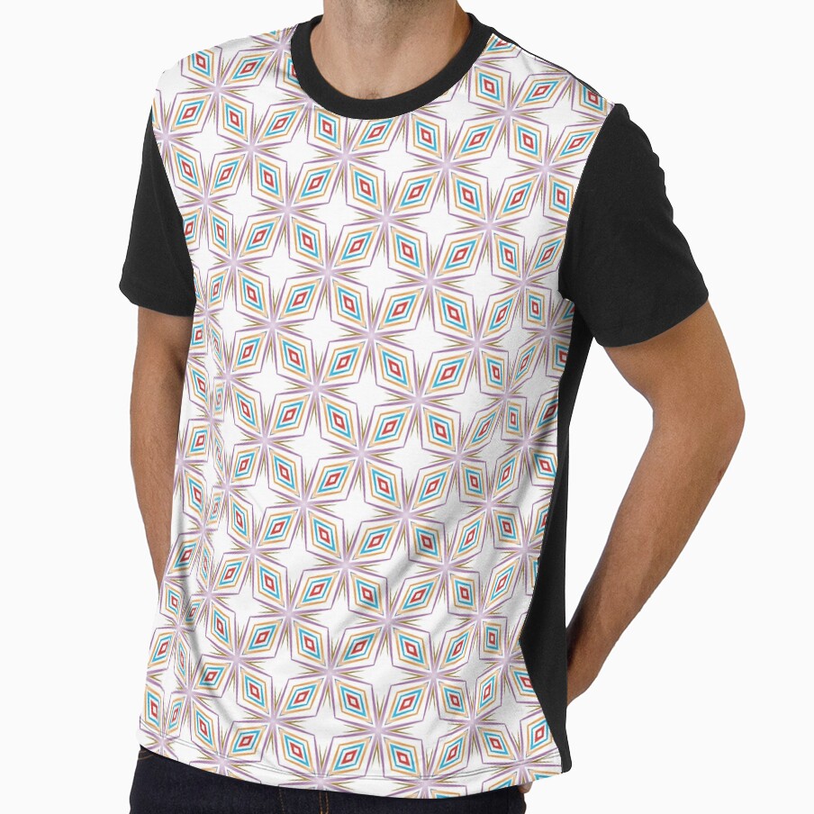 explosion explode geometric seamless colorful repeat pattern by Abrahamjrnd