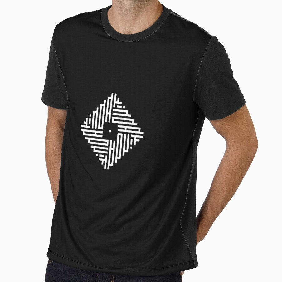 LINDA | White  | Modern Geometric Kufi Calligraphy | From Name to Art by FOR YOUR NAME