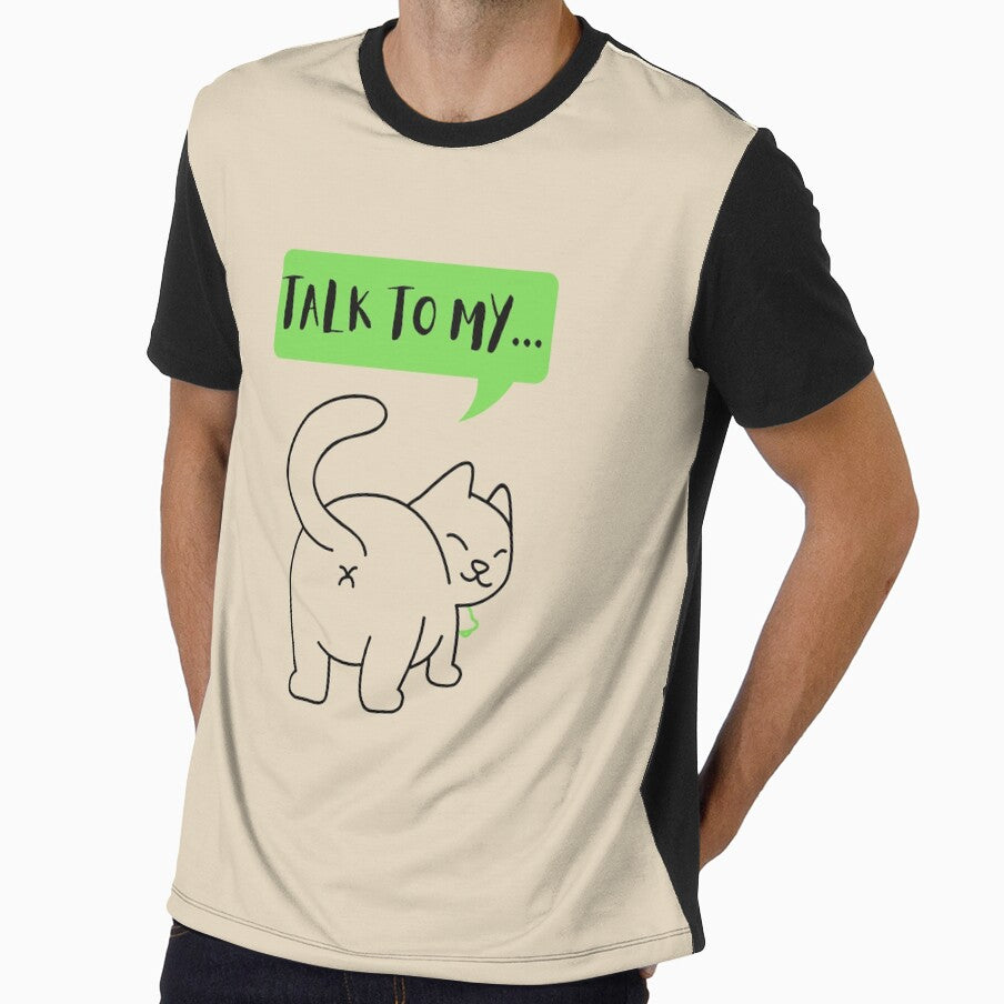 Funny cat custom graphic tshirt and apparel design by EmpiredesignCA
