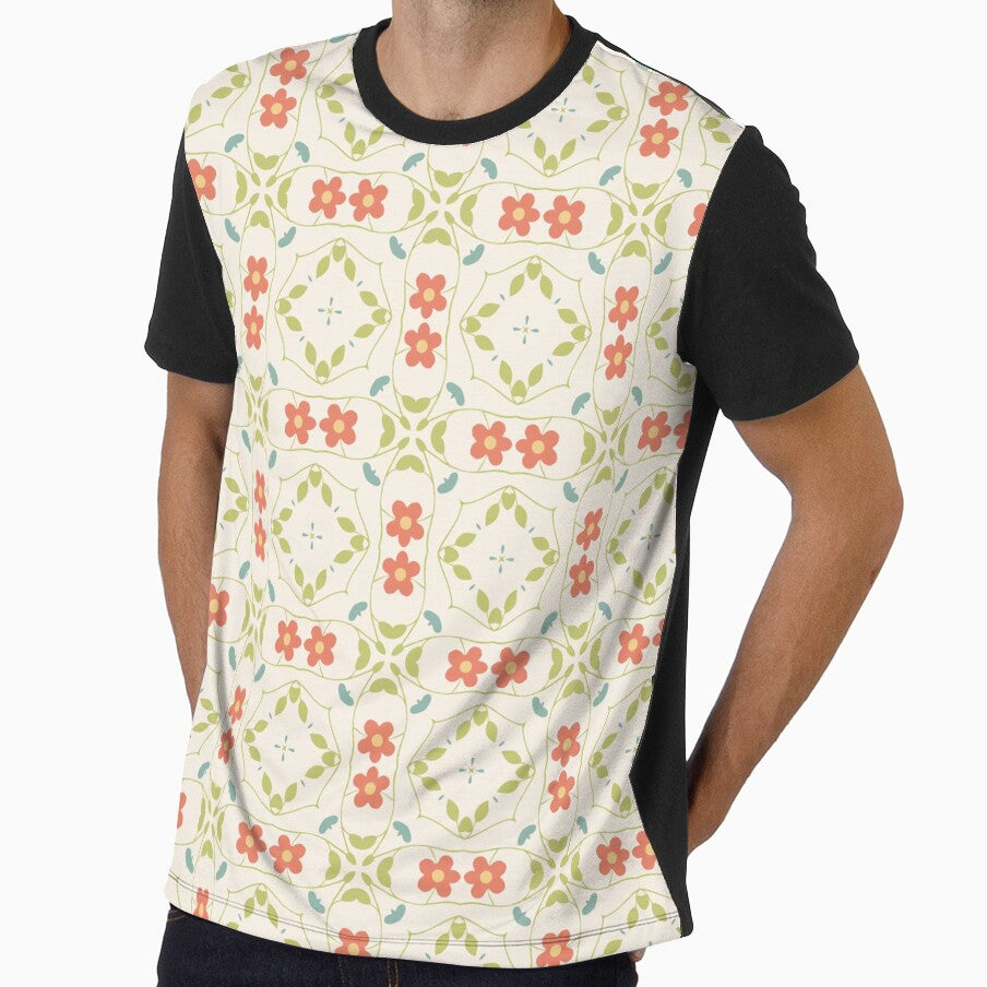 abstract flowers pattern vintage seamless colorful repeat by Abrahamjrnd