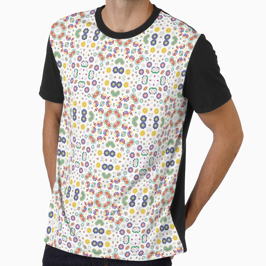 flowers decorative svg floral seamless colorful repeat pattern by Abrahamjrnd