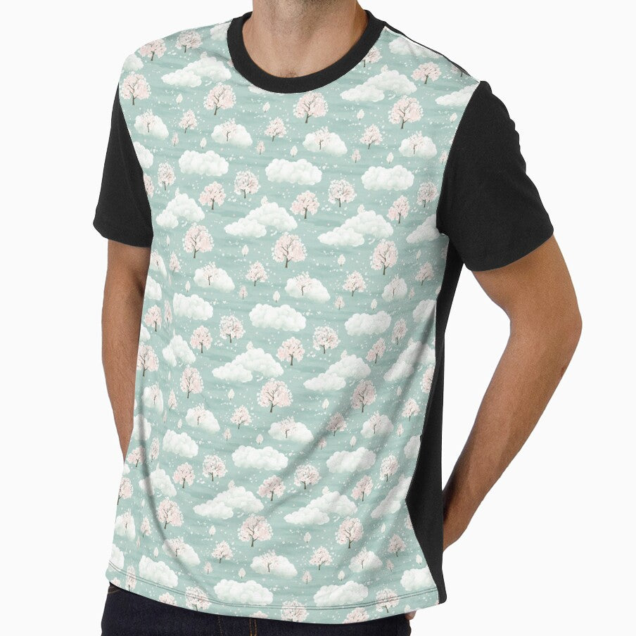 Soft Cotton Clouds Tree Pattern by Aelbrn