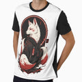Kitsune Fox Streetwear - Japanese Folklore Modern Art by AbderraimArt