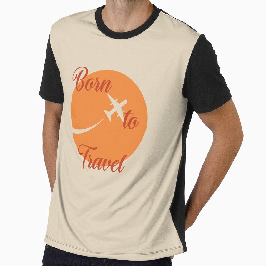 Born to travel custom tshirt and apparel design by EmpiredesignCA