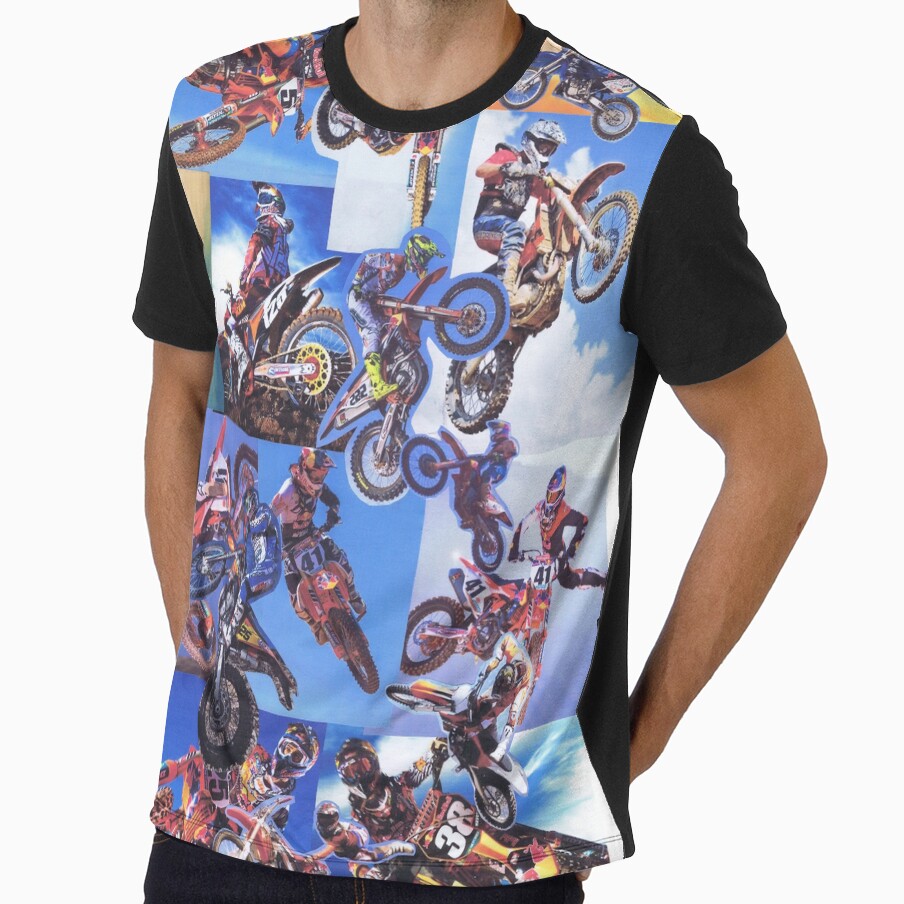 Fight Club motorcross, Tyler Durden T-shirt. by Spencer Holdsworth