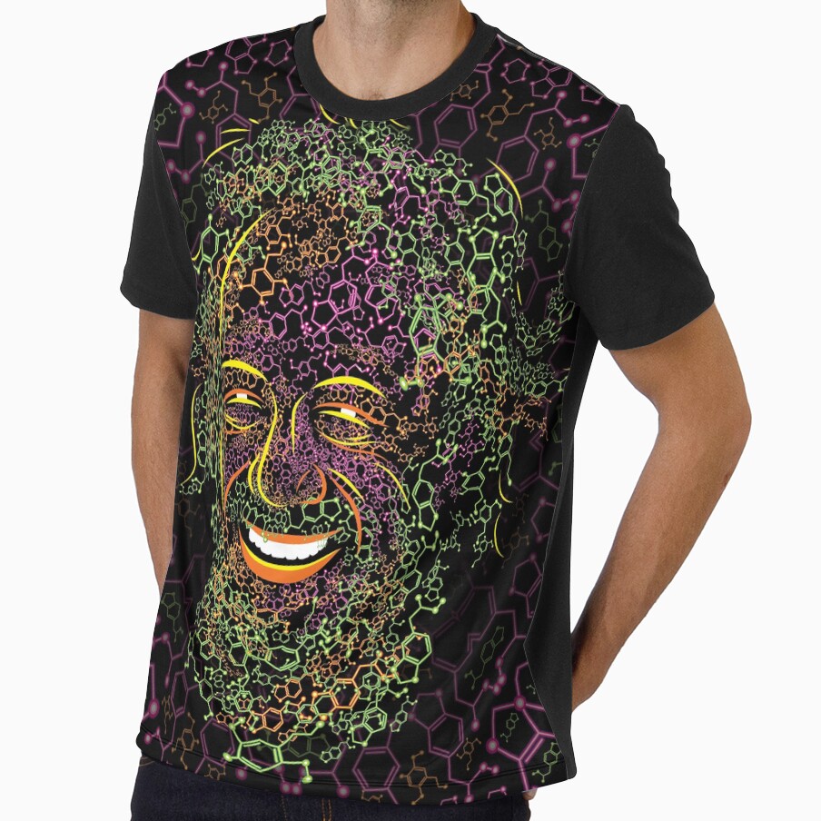 Alexander Shulgin MDMA and 2C-B Molecules Psychedelic Portrait by Andrei Verner
