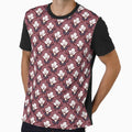 Indian Floral Cottonboll in retro red. by AgaRyc