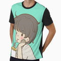 8 - Drinking Boy, cute cartoon couples design for children, for family, for brother and sister or for best friends. by 2AcesDesign