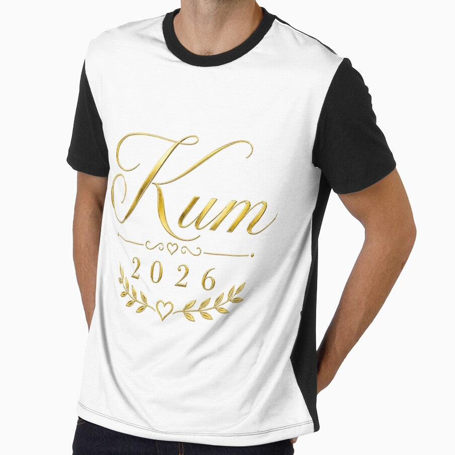 Elegantni zlatni logo “Kum 2026/ Elegant gold logo by CroatianvShop