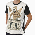 DJ | Minimalist Skeleton Streetwear Art by DEADLINE.