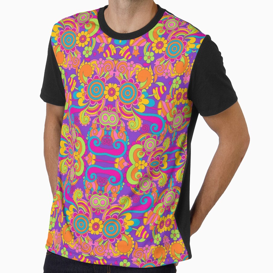 Colorful Mushroom Psychedelic Mandala by FestDrip