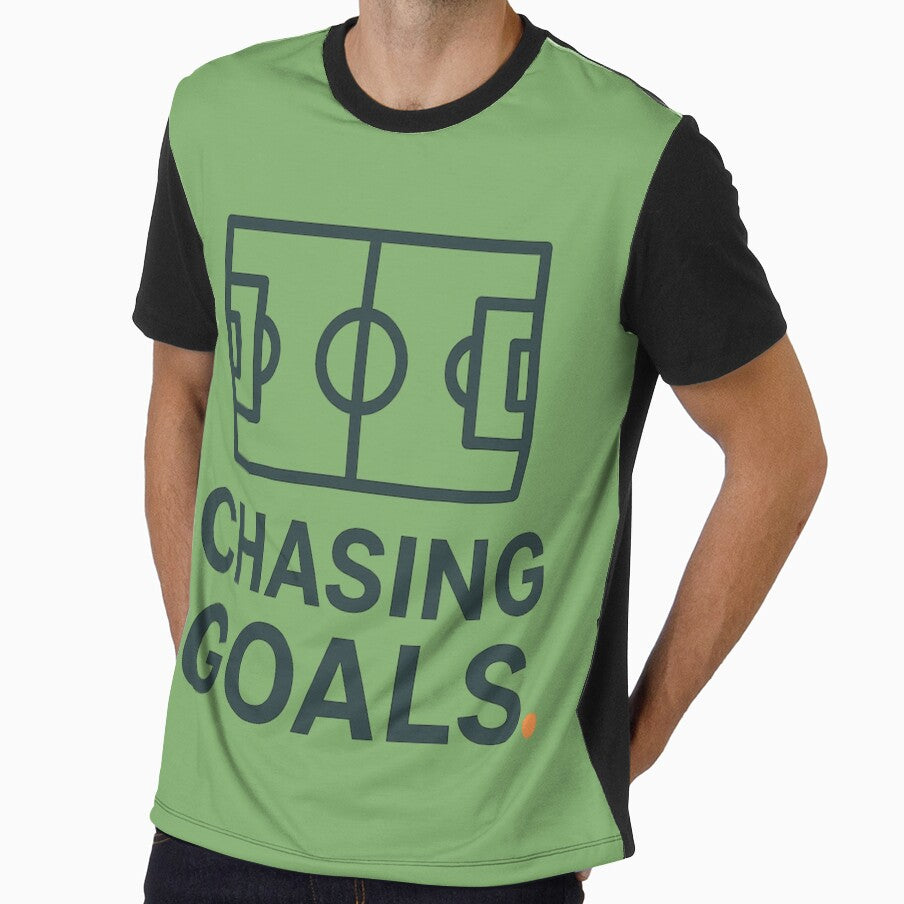 Chasing Goals – Minimalist Soccer Field Modern Design by NovaMoodCo