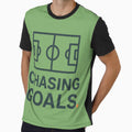 Chasing Goals – Minimalist Soccer Field Modern Design by NovaMoodCo
